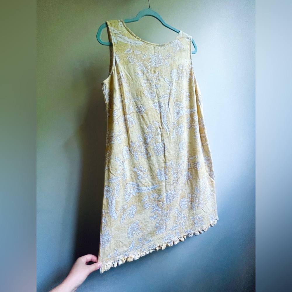 Yellow Floral Dress Size Large